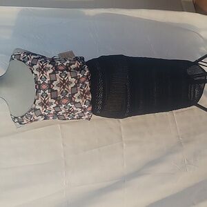 NWT  Racheal Racheal Roy Maxi Dress Size: M, Sleeveless BOHO Tank